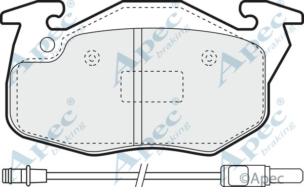 APEC BRAKING Bremžu uzliku kompl., Disku bremzes PAD1040